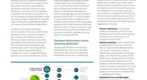 nGenius Enterprise Performance Management for Databases