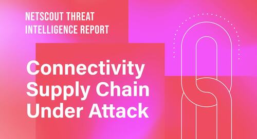 Key Finding – NETSCOUT Threat Intelligence Report 1st Half 2021 – Connectivity Supply Chain Attack
