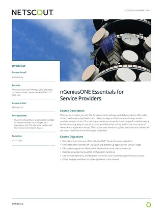 nGeniusONE Essentials for Service Providers