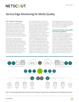Service Edge Monitoring for Media Quality