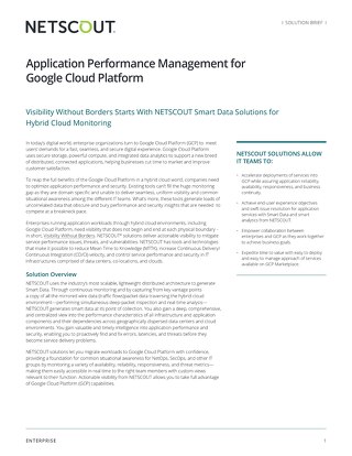 Application Performance Management for Google Cloud