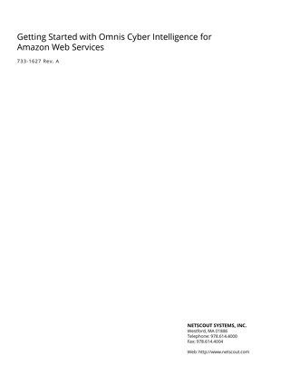 Getting Started with Omnis Cyber Intelligence for Amazon Web Services