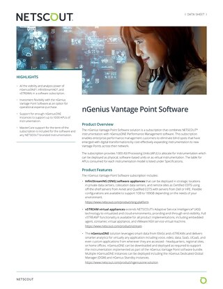 nGenius Vantage Point Software
